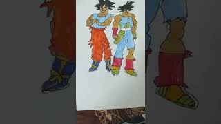 Goku and his father hardworks animeart art animestyle anime hardworkworks artandcraft [upl. by Hsakaa]