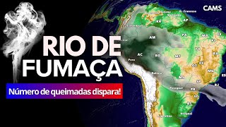 020924 🔴 FRENTE FRIA DEVE EMPURRAR FUMAÇA PARA O BRASIL CENTRAL [upl. by Hadihahs]