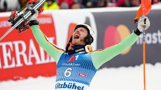 AUDI FIS Ski World Cup  Mens slalom  Kitzbühel AUT Jan 21 2024 2nd run [upl. by Bunting]