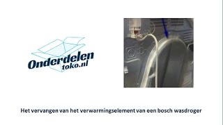 Verwarmingselement van een BoschSiemens wasdroger vervangen [upl. by Ayita]