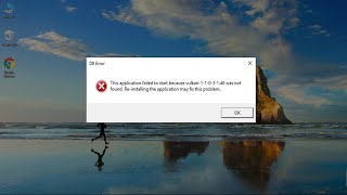 How to Fix Vulkan1dll Missing Error [upl. by Muhcon]