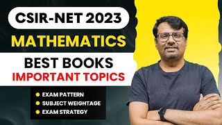 CSIRNET 2023 Mathematics Best Books amp Important Topics  Exam Pattern amp Exam Strategy  Syllabus [upl. by Iaria476]