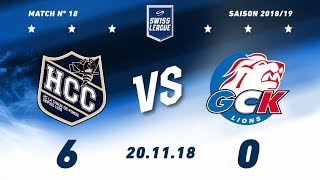 20112018 HC La ChauxdeFonds  GCK Lions 60 [upl. by Eidnalem]