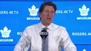 Maple Leafs PostGame Mike Babcock  December 11 2016 [upl. by Hploda]