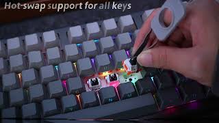 AULA F87 Pro A keyboard with a special charm come and DIY your own [upl. by Demetrius]