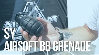 SY Airsoft BB Metal Gas Hand Grenade  AirSplat On Demand [upl. by Berey263]