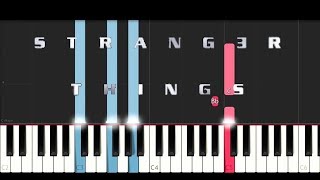 Stranger Things 2  Eulogy Piano Tutorial [upl. by Yvel]