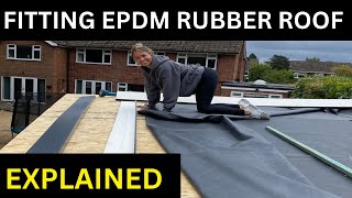 DIY How to Install an EPDM Rubber Roof On A Garden Room [upl. by Nabal]