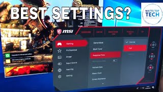 MSI OPTIX MAG241C monitor settings [upl. by Esiouqrut172]