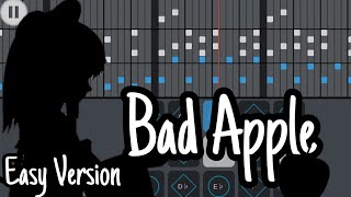 【Sheet Easy Version】《Bad Apple》Skychildren of the light光遇音樂星を紡ぐ子どもたちSky music [upl. by Yancey]