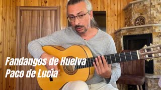 Flamenco  Tutorial Fandangos de Huelva Paco de Lucía  by Taylan Polat [upl. by Ilrebma]