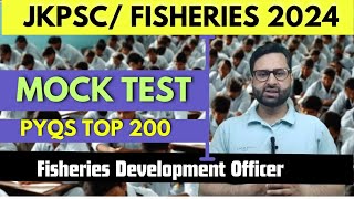 Fisheries Officer Mock Test  Fisheries Development Officer  jkpsc fisheries [upl. by Euqinom]