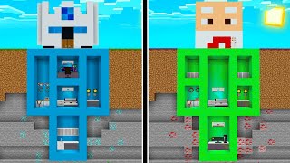 BIKIN BASE RAHASIA BAWAH TANAH SESUAI KARAKTER FROST DIAMOND VS BAPAK GILE DI MINECRAFT [upl. by Kirst732]