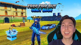 Free Fire but only Blue 🍷🗿 Only Blue Challenge 💙  Mehdix Free Fire [upl. by Mencher]