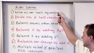 Lesson 24  Balancing Redox Reactions In Basic Solution Ion Electron Method Part 1 [upl. by Aveneg]