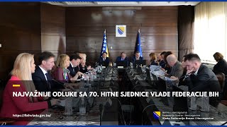 U Sarajevu održana 70 hitna sjednica Vlade Federacije BiH [upl. by Ttam681]