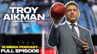 Troy Aikman On The NFL Playoffs And His First Year At ESPN  SI Media Podcast  Episode 423 [upl. by Idisahc]