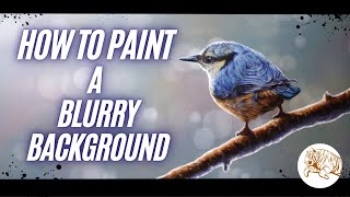 How to Paint a Blurry Bokeh Background with Acrylic Paints [upl. by Broome]