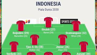 PERKIRAAN FORMASI INDONESIA DI PIALA DUNIA 2030 [upl. by Earlie403]