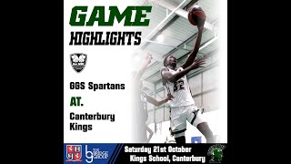 GGS Spartans  Canterbury Kings NBL Highlights [upl. by Elatia]