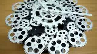 16quot Jumbo Mechanical Gear Wall Clock by HOMELOOcom [upl. by Arahsit215]