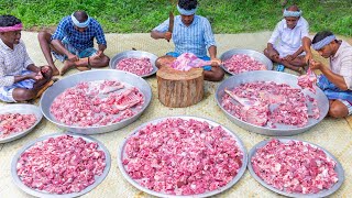 MEAT HUNT  MUTTON KARAHI  Pakistani Recipe Cooking In Indian Village  Mutton Street Food Recipe [upl. by Madaih]