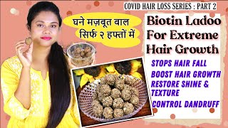 If You Eat This Everyday Your Hair Will Never Stop Growing  DIY Biotin Ladoo  Sushmitas Diaries [upl. by Natanoj522]