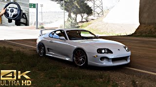 Toyota Supra MK4 Forza Horizon 5 freeroam 4K Gameplay PXN V9 [upl. by Amzaj770]