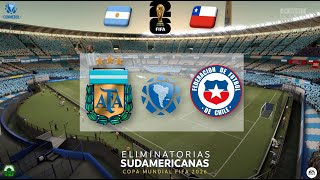 ARGENTINA vs CHILE  ELIMINATORIAS MUNDIAL 2026  EA Sports  PSD1EZ [upl. by Lohse]