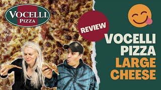 Vocelli Pizza  Large Cheese Pizza Review [upl. by Zarihs]