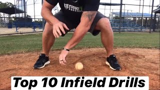 Top 10 Infield Drills for Baseball Players of ALL Ages amp Skill Level Super Easy amp Effective [upl. by Cawley]