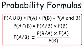 Probability Formulas Symbols amp Notations  Marginal Joint amp Conditional Probabilities [upl. by Kacerek411]