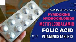 Alpha Lipoic Acid Pyridoxine Hydrochloride Methylcobalamin Folic Acid amp Vitamin D3 Tablets Hindi [upl. by Aniad]