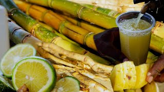 Sugarcane Juice Business In East Africa  Ugandan Food [upl. by Anatsirhc]