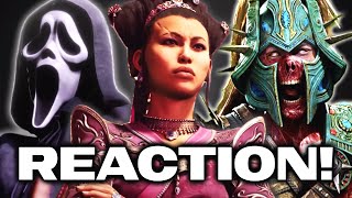 GHOSTFACE Fatality and NEW Game Mode MK1 Khaos Reigns Launch Trailer REACTION [upl. by Amabel]