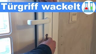 Haustür Türgriff wackelt ist locker  Reparieren in wenigen Sekunden RWS Aluminium Tür [upl. by Aimal]