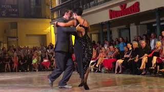 Démonstration de danse de tango argentin À Perpignan par VIRGINIA UVA amp CESAR AGAZZI [upl. by Aroc]