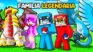 Teniendo Una FAMILIA de POKEMON LEGENDARIOS en Minecraft [upl. by Nosyaj219]