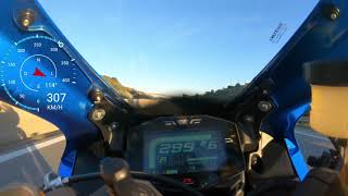 Suzuki GSXR 1000R L7 Top Speed 330 kmh [upl. by Kerr]