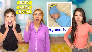 BABY NAME REVEAL  Familia Diamond [upl. by Ahlgren]