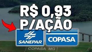 MEGA DIVIDENDO DA SANEPAR e COPASA  SAPR11 ou SAPR4 ou SAPR3 ou CSMG3 AÇÕES DE SANEAMENTO [upl. by Akfir]