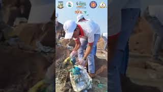 NSS Unit of T R College of Arts and Comm had conducted Beach Cleanliness drive at Velankanni Beach [upl. by Beulah]