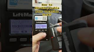 How to disable and enable you vacation lock from a LiftMasterChamberlain smart wall control [upl. by Ohaus]