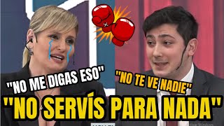 quotSos impresentablequot Manguel ESTALLÓ en vivo contra Youtuber liberal y se fueron a los sillazos [upl. by Lissak]