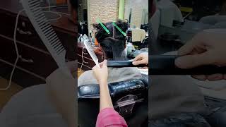 Hair keratin treatment 22yearsofsalonexperience barbershop [upl. by Durware]