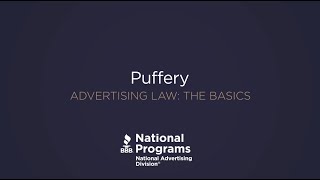 Truth in Advertising 101 Puffery [upl. by Merv]