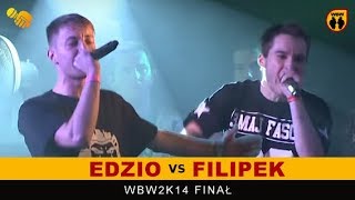 Edzio 🆚 Filipek 🎤 WBW 2014 Finał freestyle rap battle Półfinał [upl. by Aihtibat]