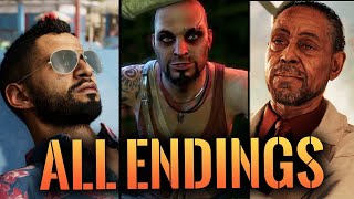 Far Cry 6  ALL ENDINGS  Anton Boss Fight Secret Escape and Vaas Returns [upl. by Rollecnahc]