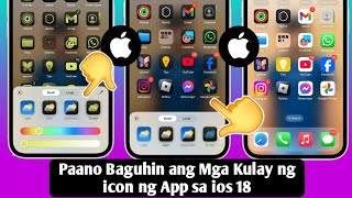 Paano Baguhin ang Mga Kulay ng icon ng App sa iPhone  iOS 18 [upl. by Gunther412]