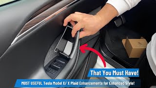 MOST USEFUL Tesla Model X X Plaid Enhancements for Enhanced Style [upl. by Leachim]